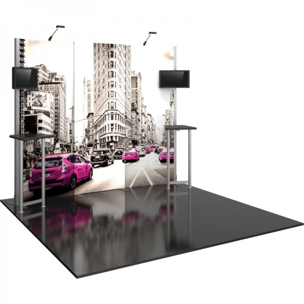 10ft Hybrid Modular Tradeshow Display Kit 1