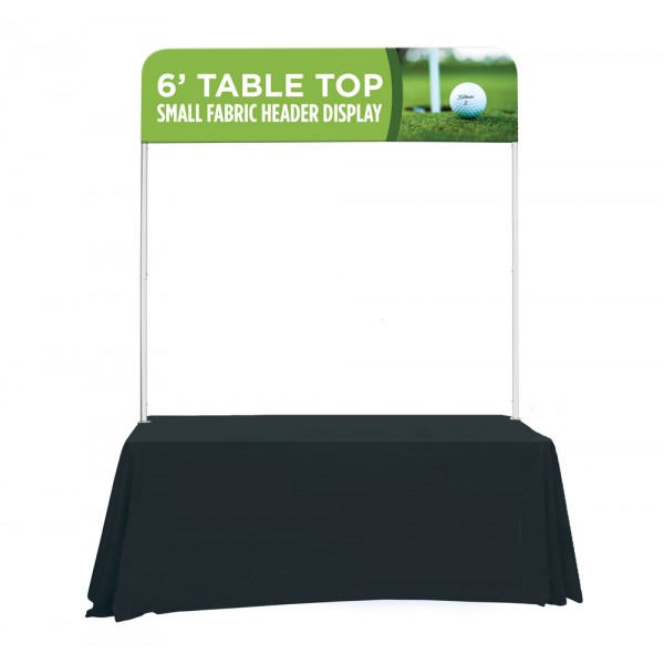 72w x 18h Table Top Fabric Header Display