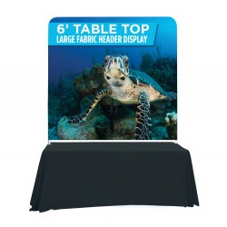 72w x 68h Table Top Fabric Header Display 72w x 68h Table Top Fabric Header Display