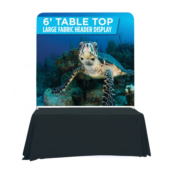 72w x 68h Table Top Fabric Header Display