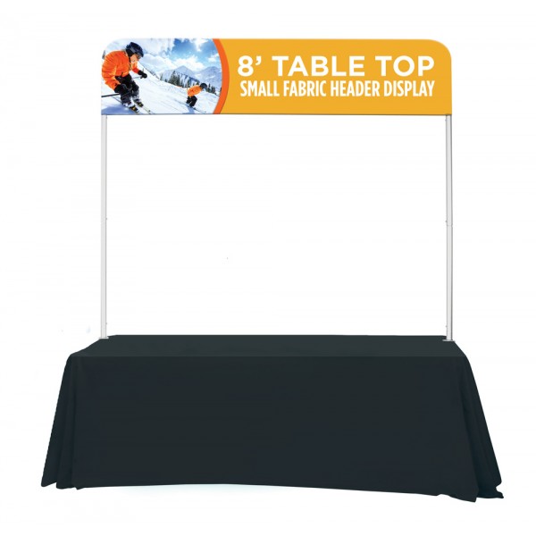 96w x 18h Table Top Fabric Header Display