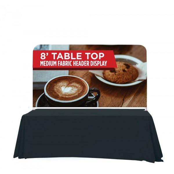 96w x 44h Table Top Fabric Header Display