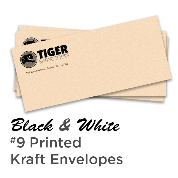 B&W #9 Printed Kraft Envelope