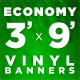 3' x 9' Vinyl Banner 3' x 9' Vinyl Banner