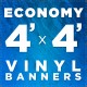 4' x 4' Vinyl Banner