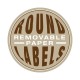 Custom Round Removable Paper Labels