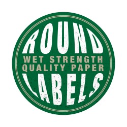 Custom Round Wet Strength Quality Paper Labels