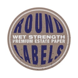 Custom Round Wet Strength Premium Estate Paper Labels