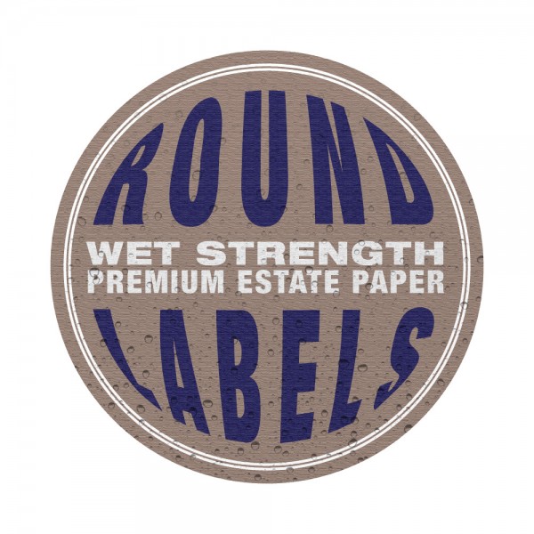 Custom Round Wet Strength Premium Estate Paper Labels