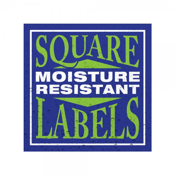 Custom Square Moisture Resistant Labels