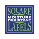 Custom Square Moisture Resistant Labels Custom Square Moisture Resistant Labels