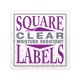 Custom Square Clear Moisture Resistant Labels Custom Square Clear Moisture Resistant Labels