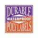 Durable Square Waterproof Poly Labels