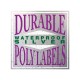Durable Waterproof Square Silver Poly Labels