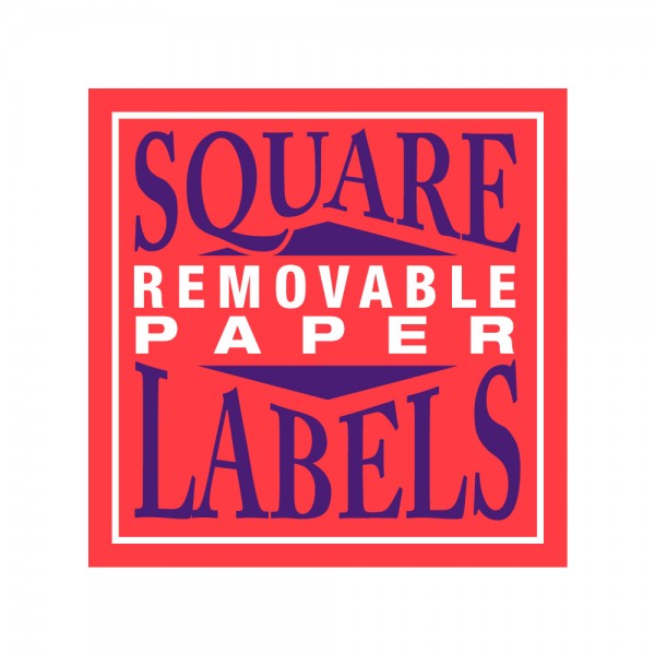 Custom Square Removable Paper Labels