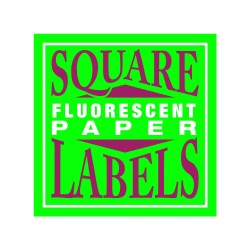 Custom Square Fluorescent Paper Labels