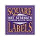 Custom Square Wet Strength Premium Estate Paper Labels