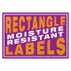 Custom Rectangle Moisture Resistant Labels