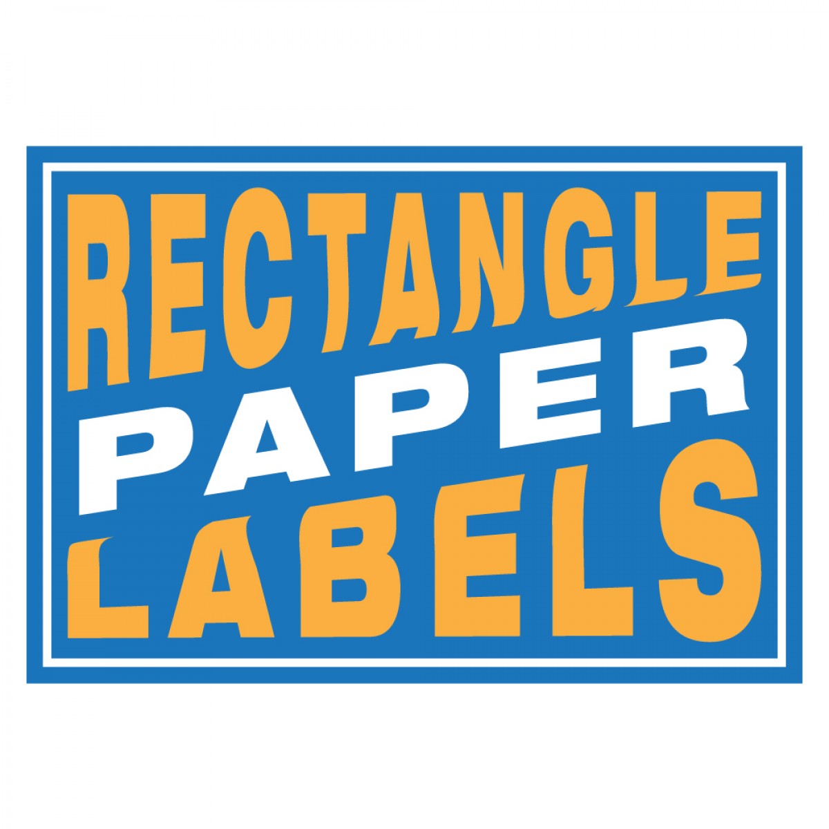 Paper Label Raegan Custom Rectangle Paper Labels, S1-PAPER-R5