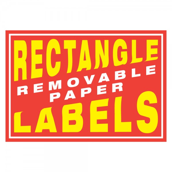 Custom Rectangle Removable Paper Labels