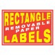 Custom Rectangle Removable Paper Labels