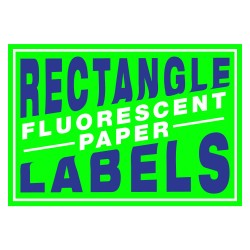Custom Rectangle Fluorescent Paper Labels