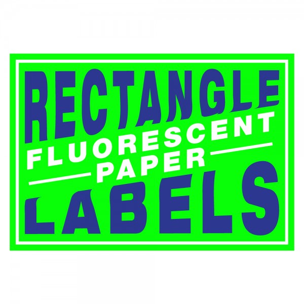 Custom Rectangle Fluorescent Paper Labels Custom Rectangle Fluorescent Paper Labels