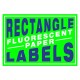 Custom Rectangle Fluorescent Paper Labels Custom Rectangle Fluorescent Paper Labels