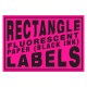 Custom Rectangle Fluorescent Paper Labels (Black Ink only) Custom Rectangle Fluorescent Paper Labels (Black Ink only)