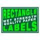 Custom Rectangle Wet Strength Quality Paper Labels Custom Rectangle Wet Strength Quality Paper Labels