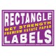 Custom Rectangle Wet Strength Premium Estate Paper Labels