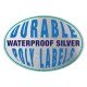 Durable Waterproof Oval Silver Poly Labels Durable Waterproof Oval Silver Poly Labels