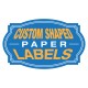 Custom Shaped Paper Labels