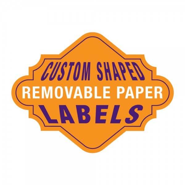 Custom Shaped Removable Paper Labels