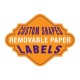 Custom Shaped Removable Paper Labels