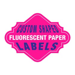 Custom Shaped Fluorescent Paper Labels