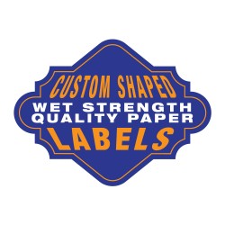Custom Shaped Wet Strength Quality Paper Labels