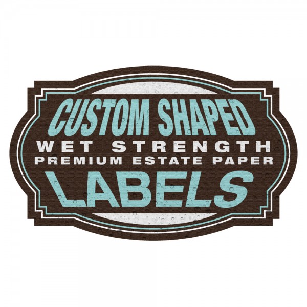 Custom Shaped Wet Strength Premium Estate Paper Labels