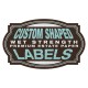 Custom Shaped Wet Strength Premium Estate Paper Labels