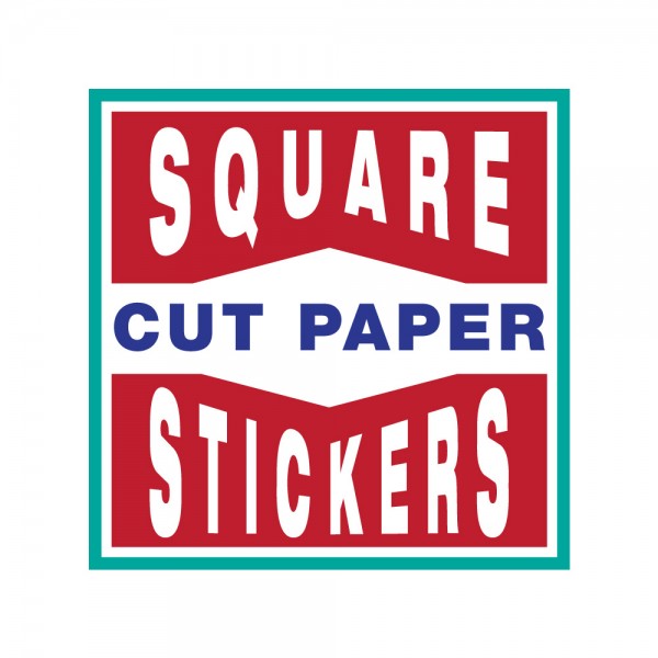 Square Cut Paper Stickers