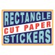 Rectangle Cut Paper Stickers