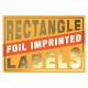 Foil Imprinted Rectangle Labels