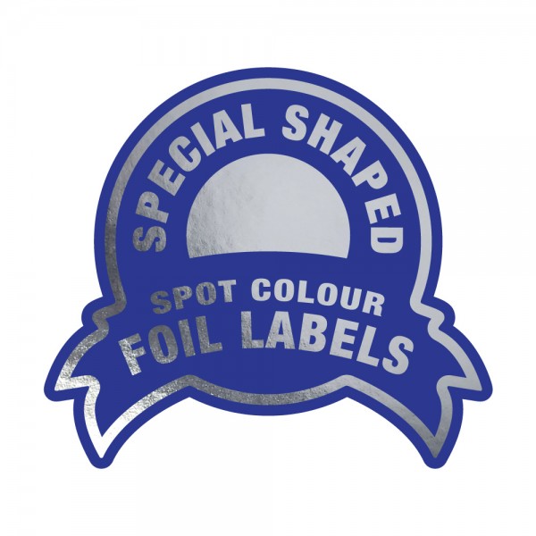 Spot Colour plus Foil Special Shaped Labels