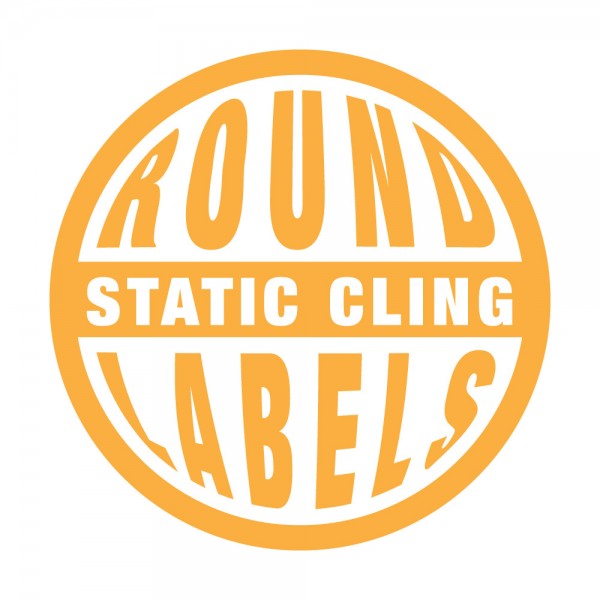 Round Static Cling Labels