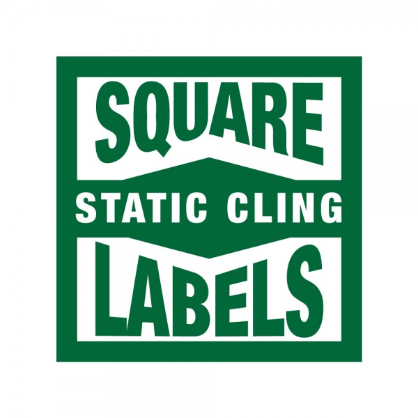 Square Static Cling Labels
