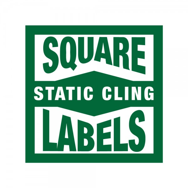 Square Static Cling Labels Square Static Cling Labels