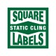 Square Static Cling Labels