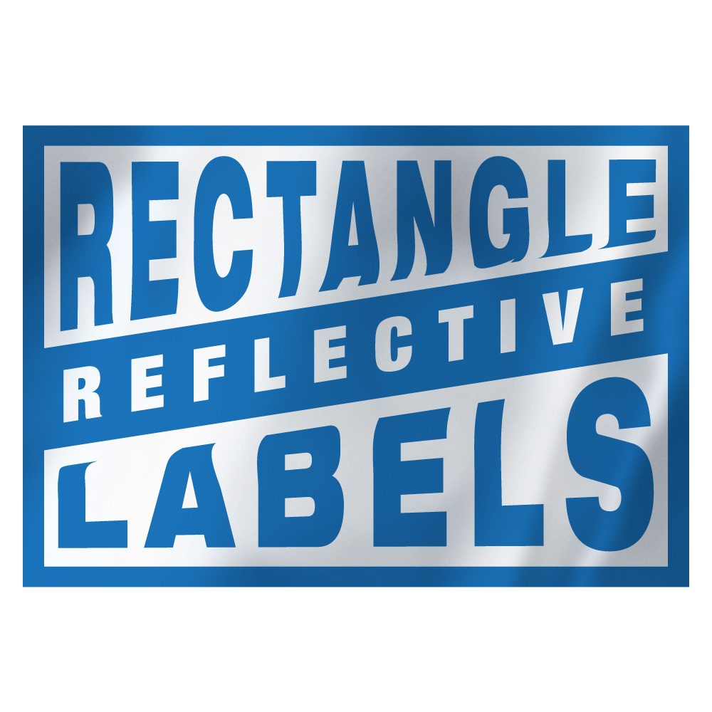 Rectangle Reflective Labels, D2-SCREFLECT-R1
