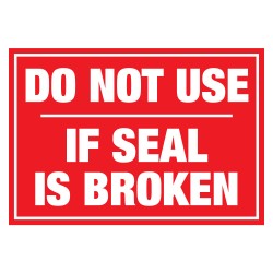 Rectangle Tamper Evident / Theft Deterrent Labels