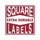 Square Extra Durable Labels